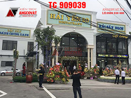 Hình ảnh thực tế quá trình xây dựng nhà hàng ăn uống 2 tầng phong cách châu âu TC909039